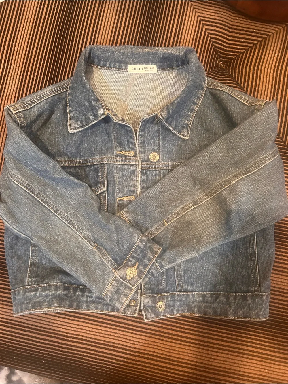 SHEIN Blue Denim Jacket - Classic Jean Jacket